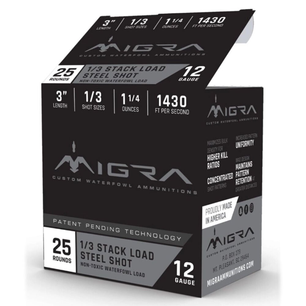 image of 12 Ga 3 in #1/3 Steel Shot, 25 Rounds