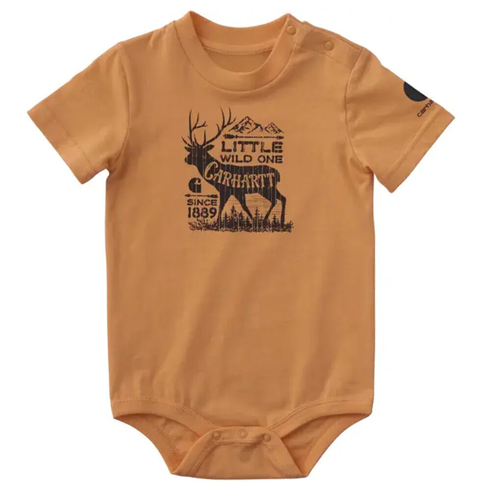 image of Infant's Deer Short Sleeve Bodysuit