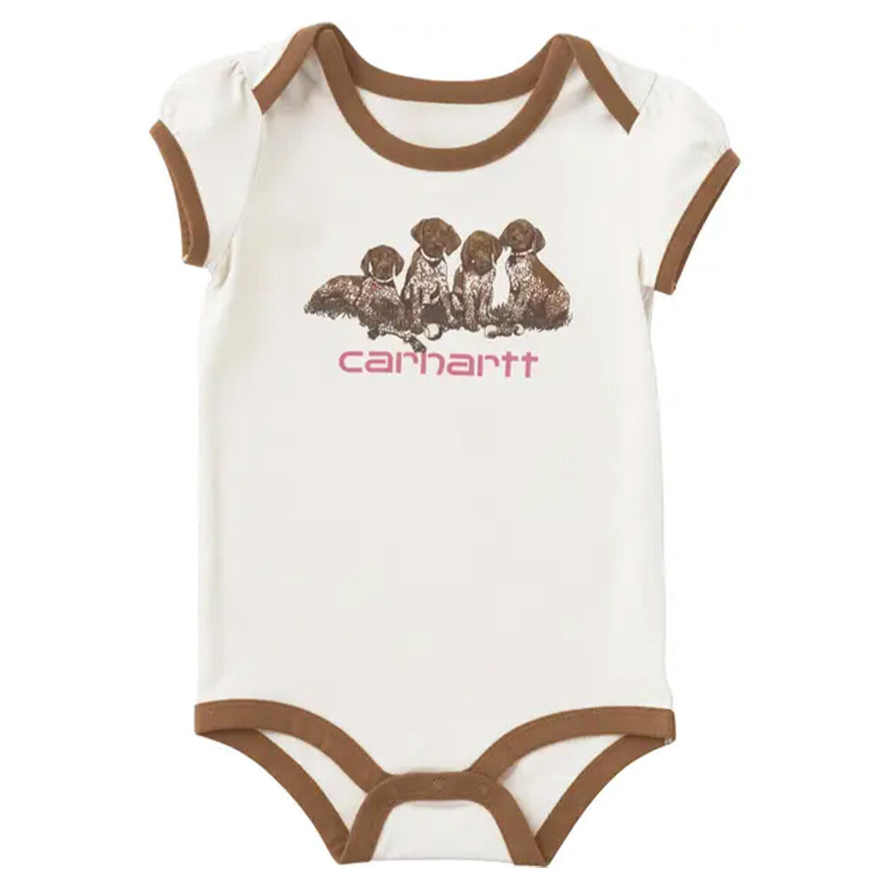 image of Infant's Puppies Short Sleeve Bodysuit