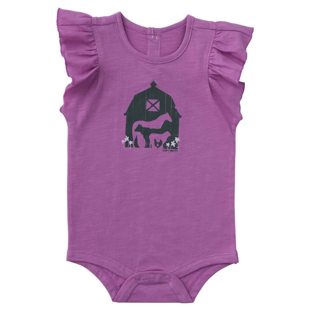 image of Infant's Barn Ruffle Sleeve Bodysuit