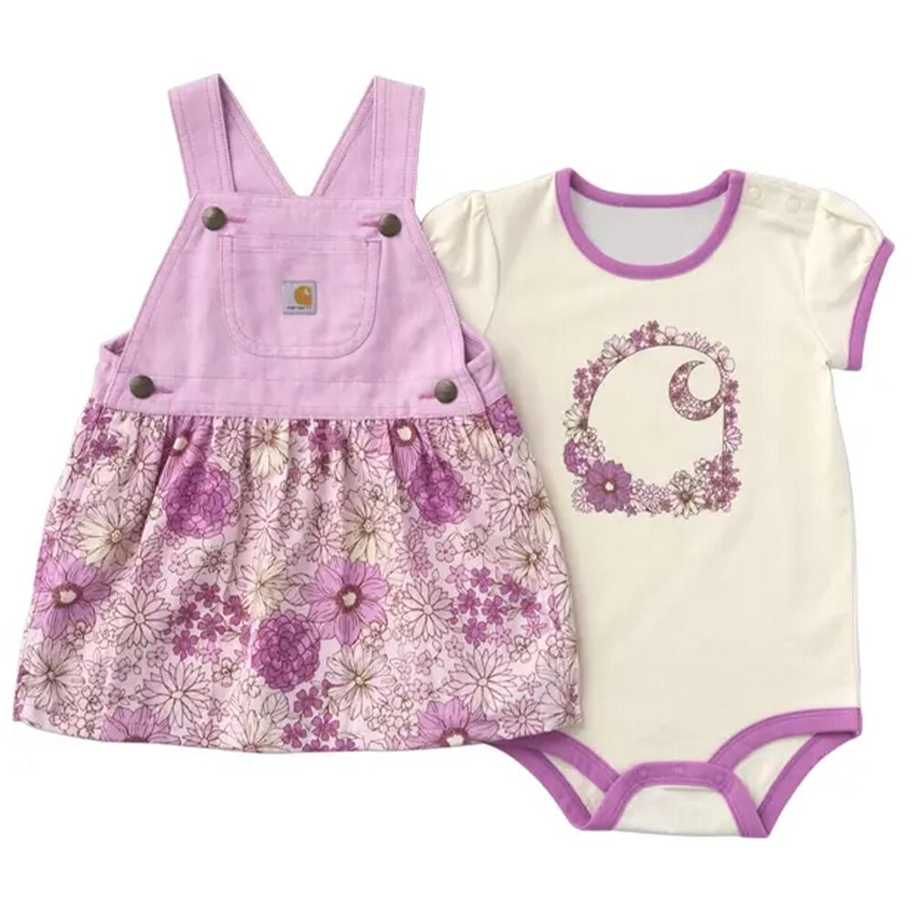 image of Infant's Short Sleeve Bodysuit Printed Jumper Set