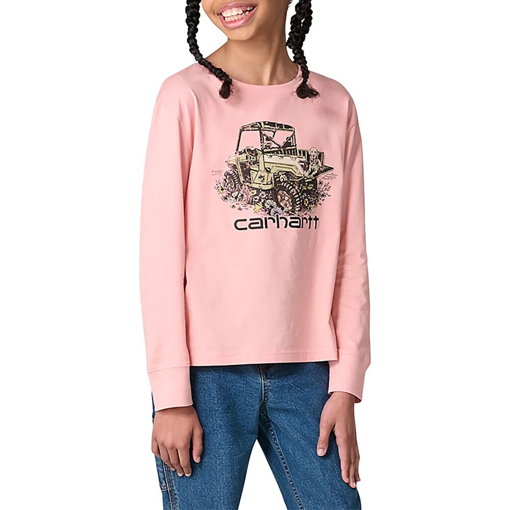 image of Girls' Long Sleeve Side By Side T-Shirt