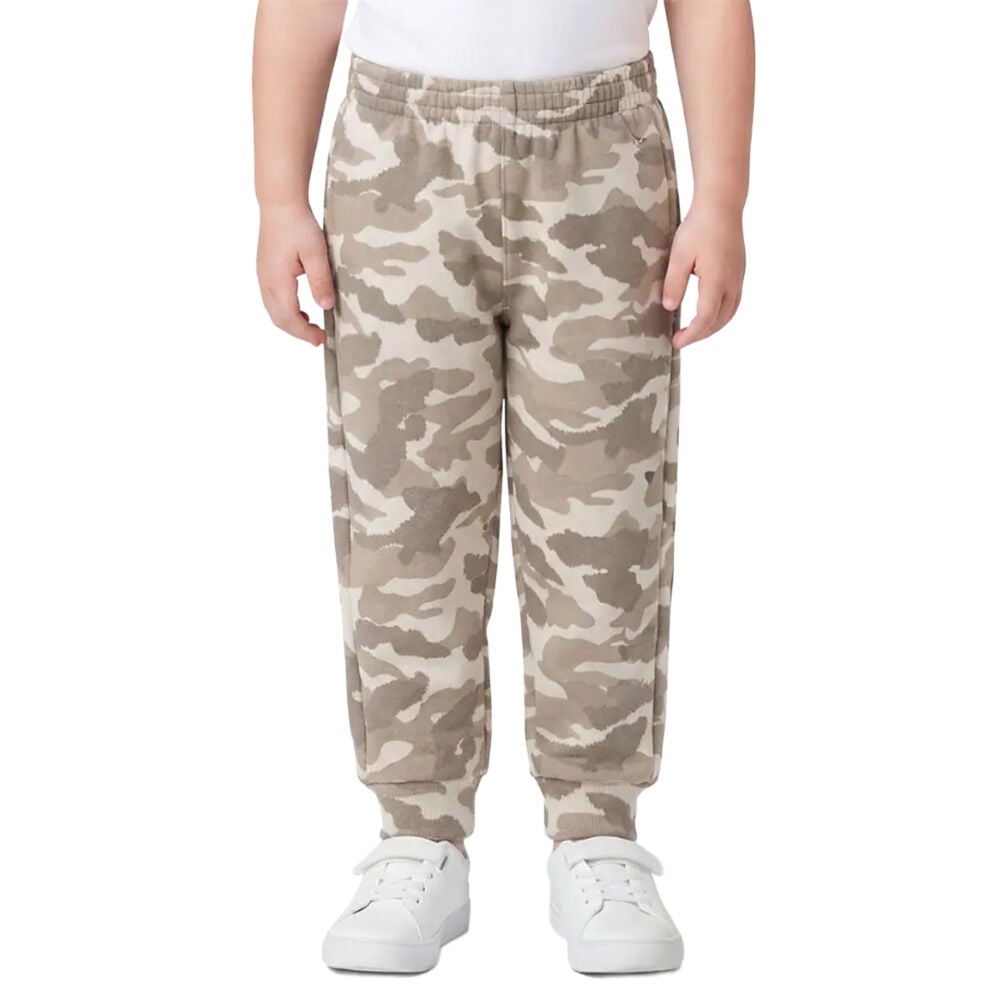image of Toddler's Elastic Waistband Fleece Printed Camo Sweatpant