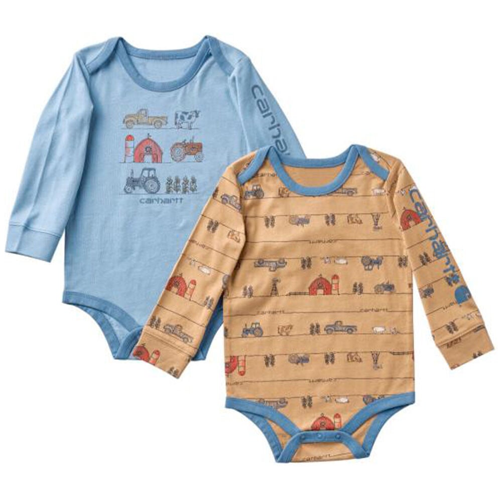 image of Infant Boys' Long Sleeve Farm Bodysuit Set
