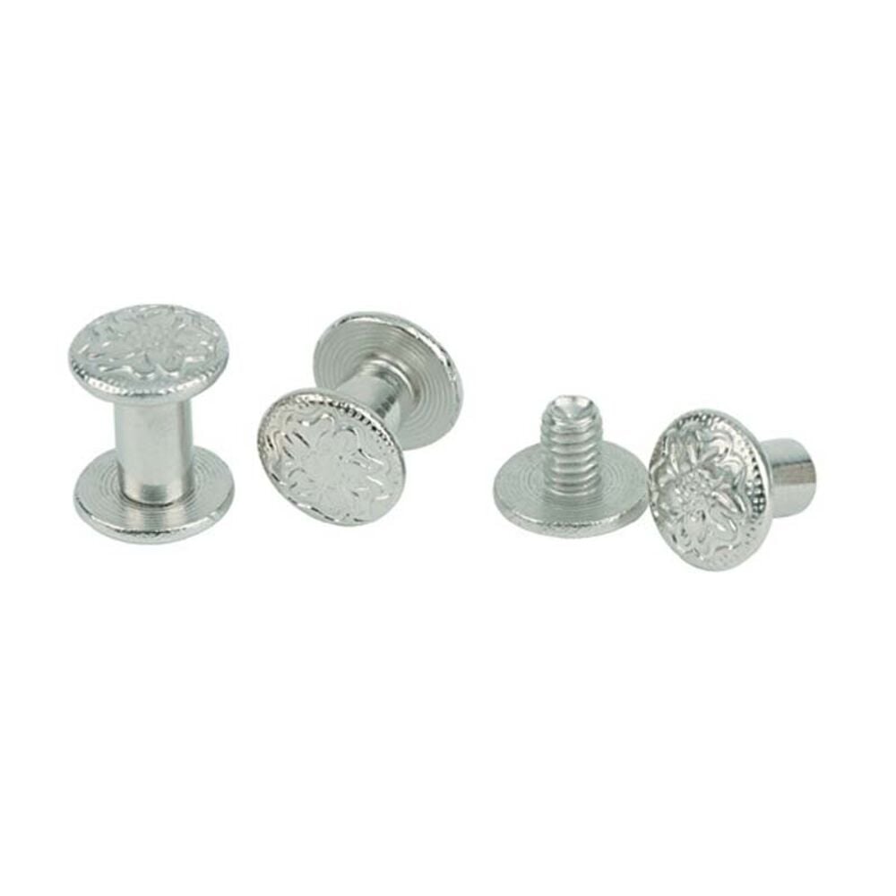 image of Chicago Screw Handy Pack- Floral Nickel Brass
