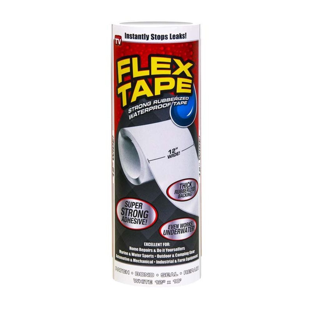 image of White Flex Tape, 12 in x 10 ft