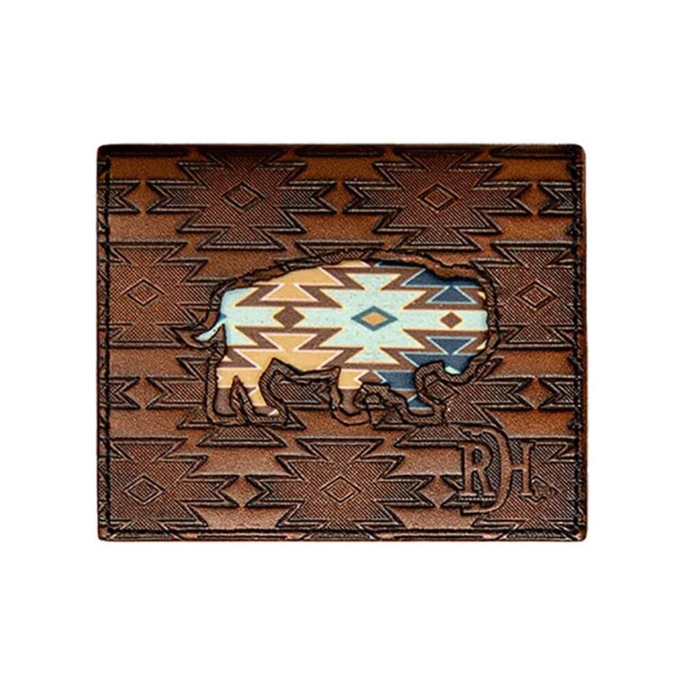 image of Men's Distressed Leather Card and Cash Bifold