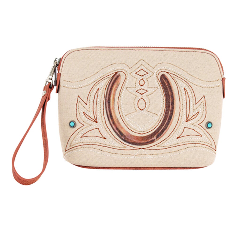 image of Women's Purse- Catchfly, Horseshoe Cosmetic Pouch