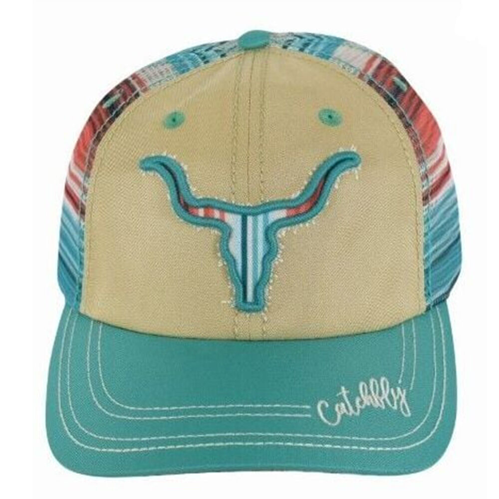 image of Women's Steer Head Ponytail Baseball Cap