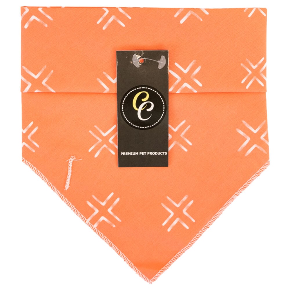 image of Dog Bandana, Orange Cross