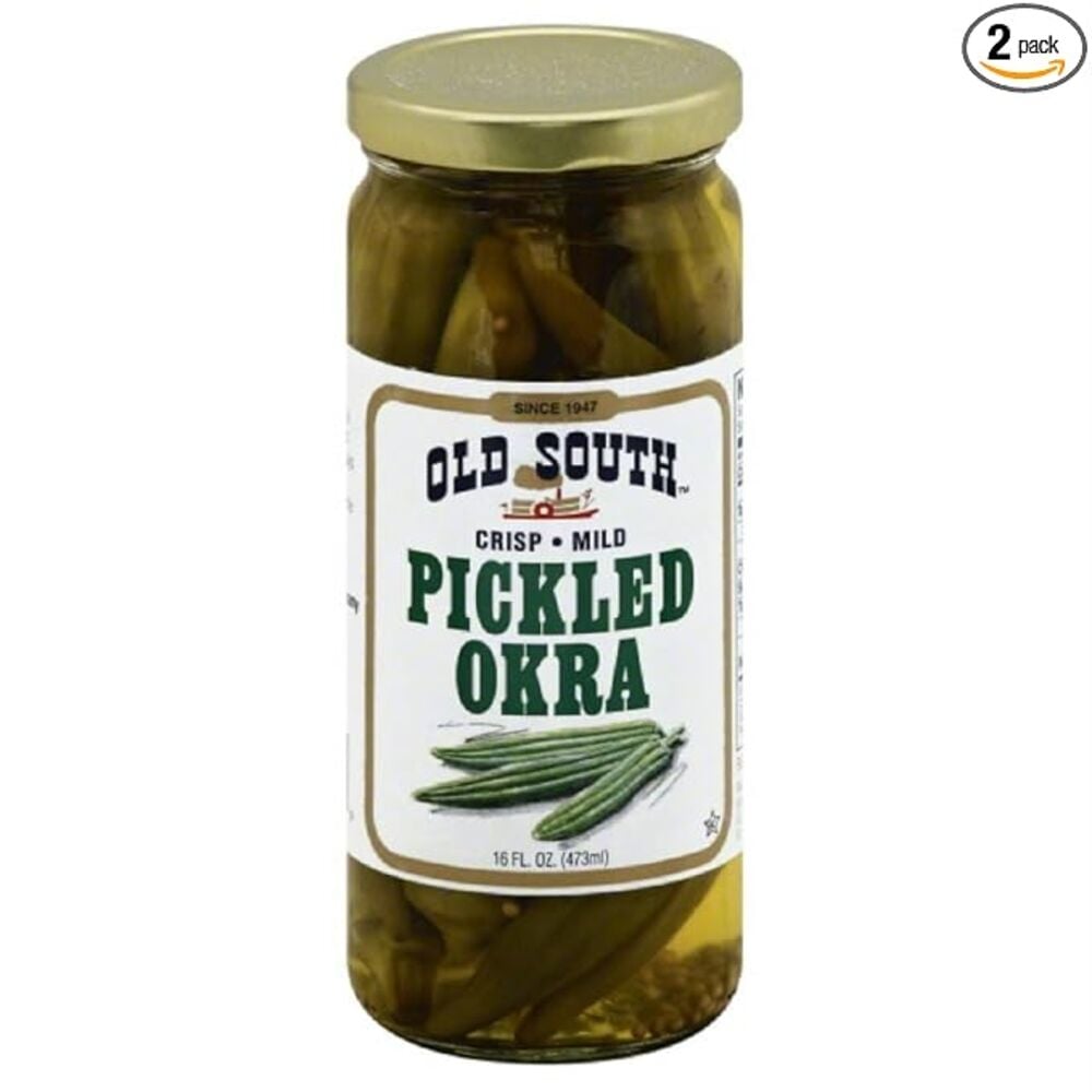 image of Pickled Okra, Hot, 16 oz
