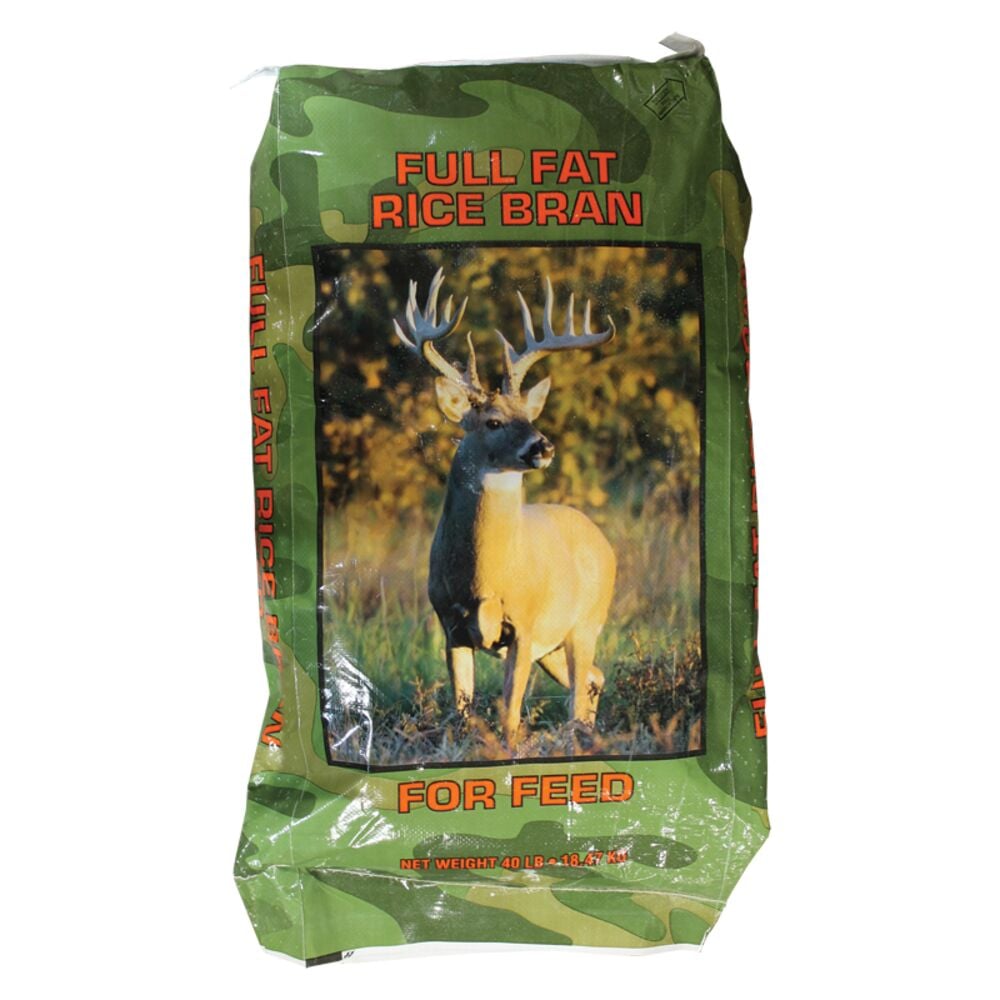 image of Full Fat Rice Bran For Feed, 40 lbs