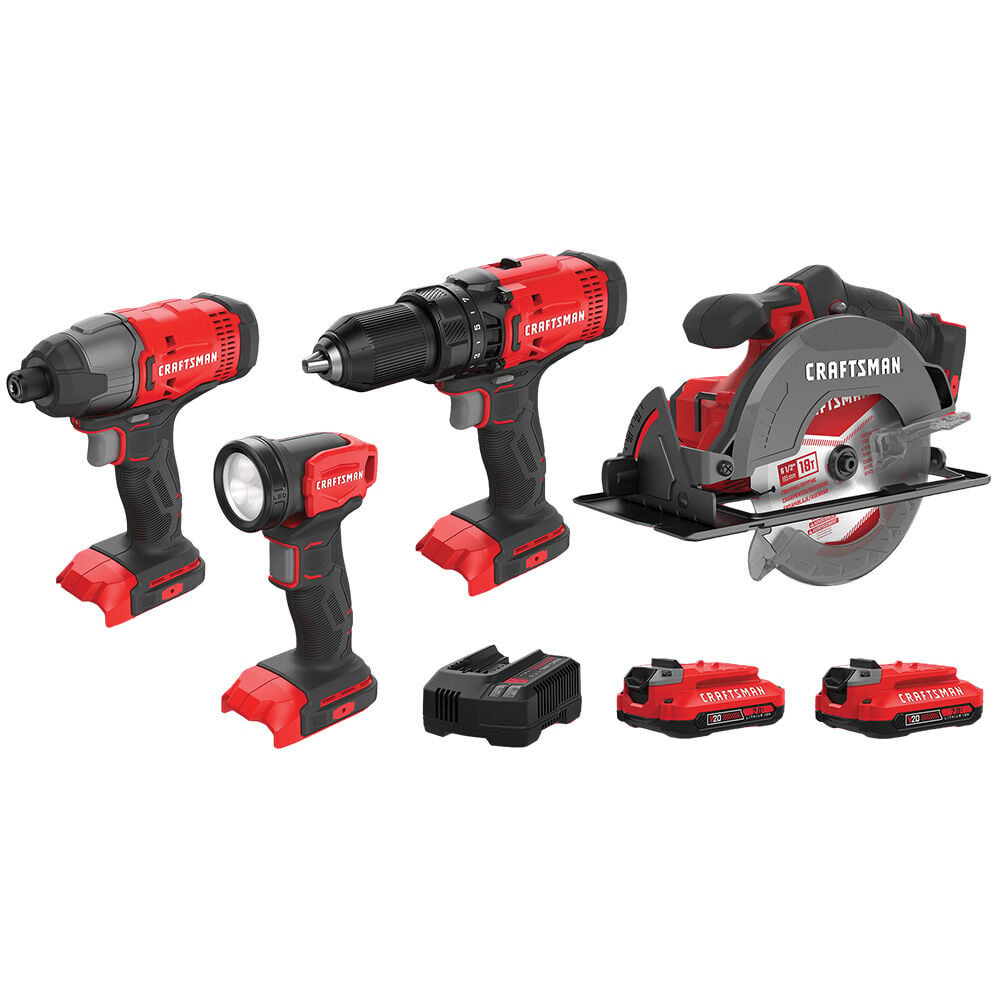 image of V20* Cordless 4-Tool Combo Kit (2 Batteries)