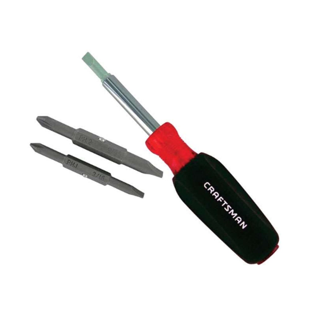 image of 6 pc. Multi-Bit Screwdriver 9 in.