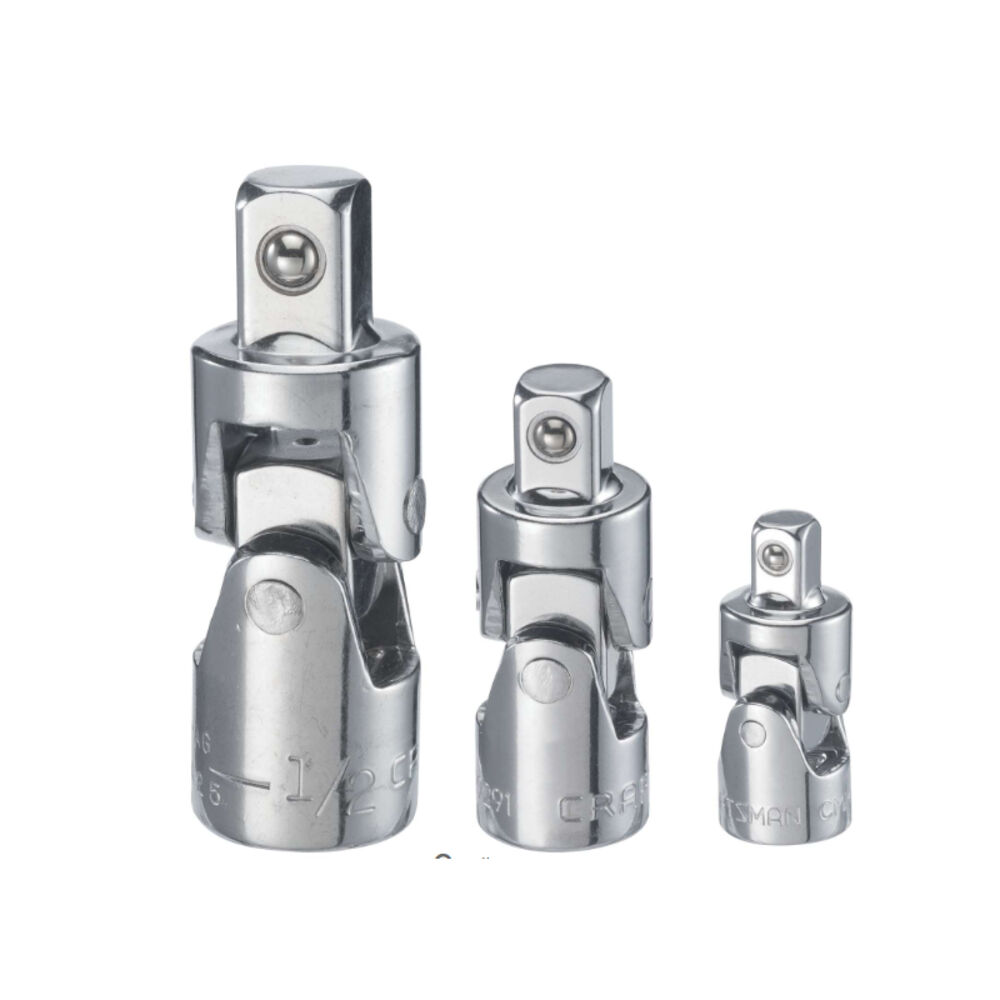 image of 1/4, 3/8 and 1/2 in. drive Universal Joint Set 3 pc.