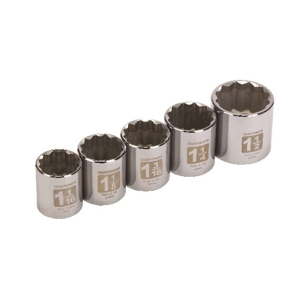 Craftsman SAE 12 Point Standard Socket, 1-1/4 in. X 1/2 in. Drive Craftsman SAE 12 Point Standard Socket, 1-1/4 in. X 1/2 in. Drive