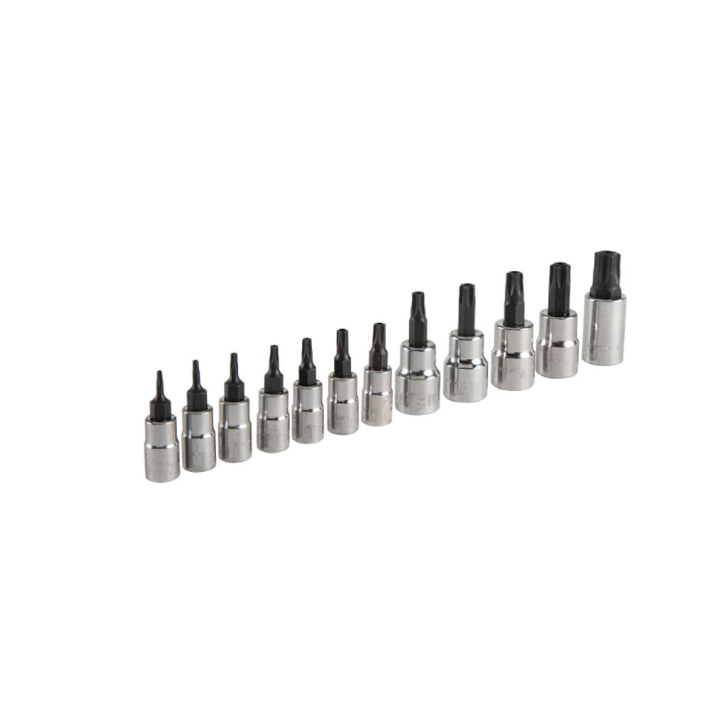 Craftsman 12 pc Torx Bit Socket Set, 1/4 and 3/8 in. Drive, 6 Point