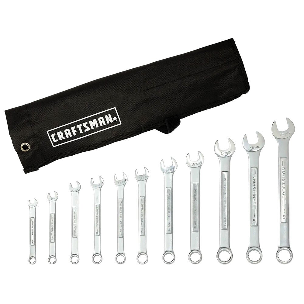 image of 12 Point Metric Long Panel Wrench Set 11 pc.