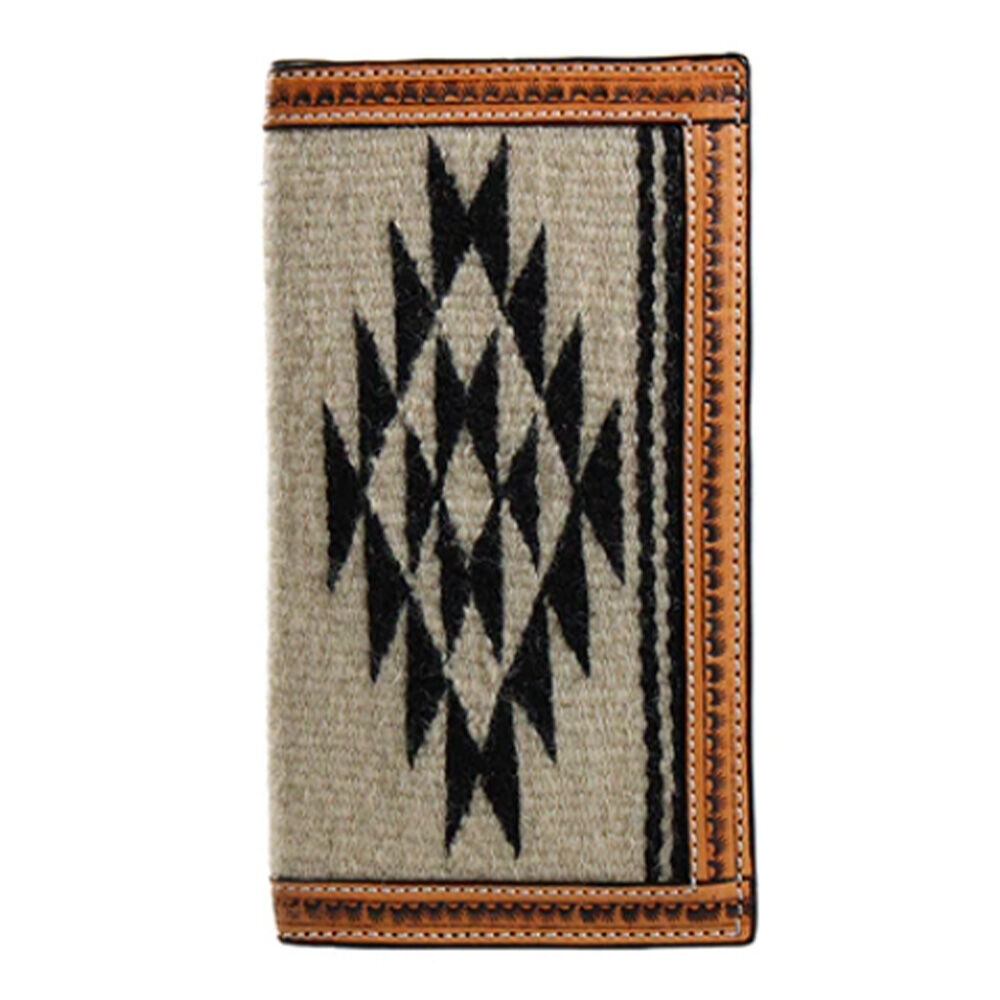 image of Men's Wool Aztec Rodeo Tri-Fold Wallet