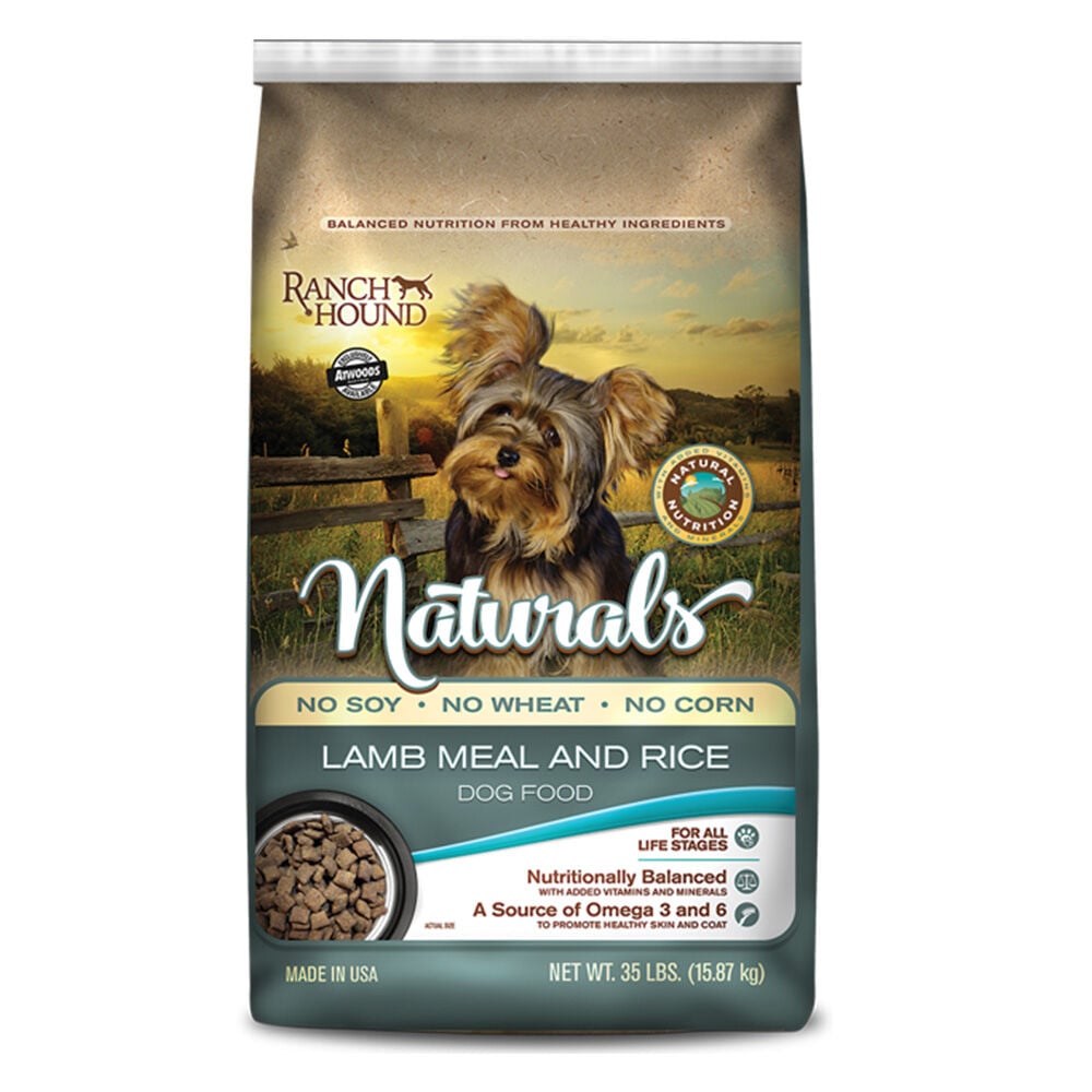 image of Dry Dog Food- Naturals, Lamb and Brown Rice, 35 lb