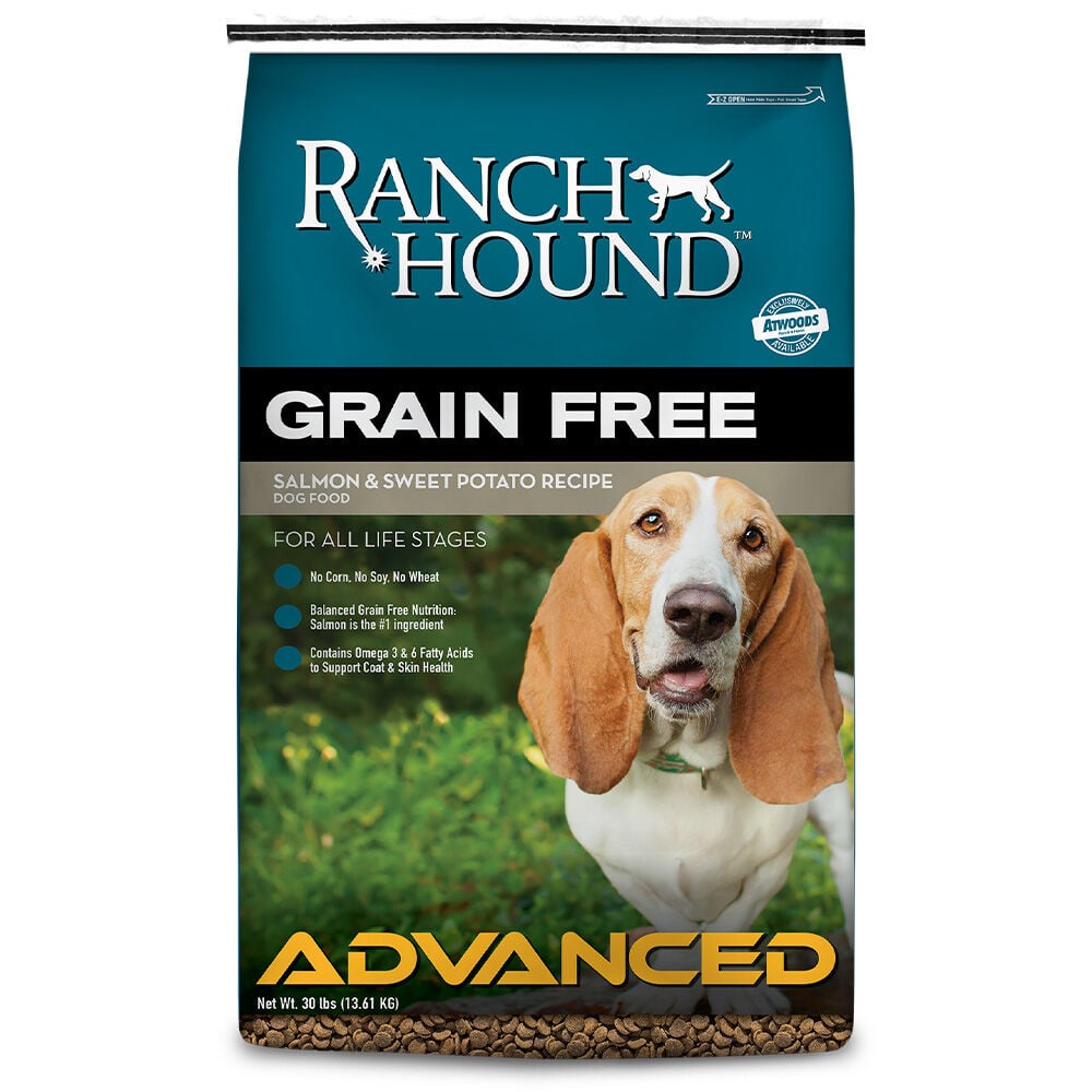 image of Dry Dog Food- Grain Free, Salmon and Sweet Potato, 30 lb