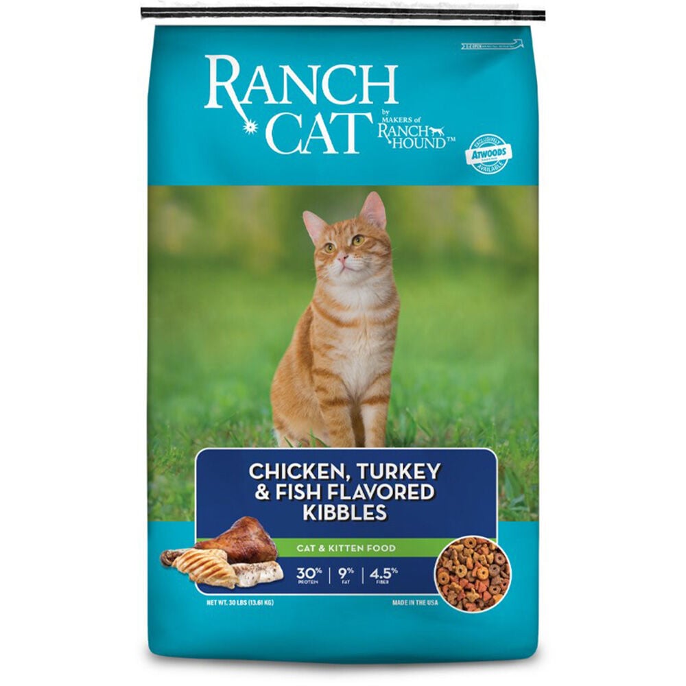 image of Dry Cat and Kitten Food- Kibbles, 30 lb