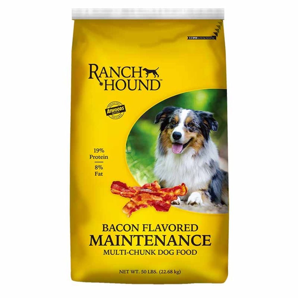 image of Dry Dog Food- Maintenance, Bacon Flavored, 50 lb