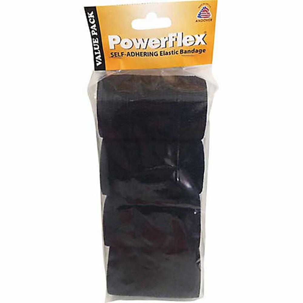 image of Black Self Adhering Elastic Bandage, 4 pack