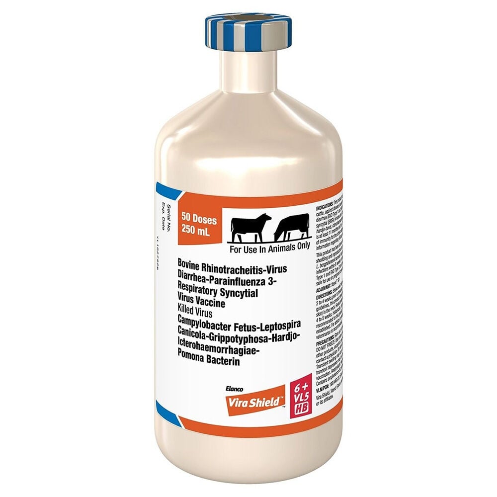 image of Vira Shield 6+VL5 HB Cattle Vaccine, 50 Doses