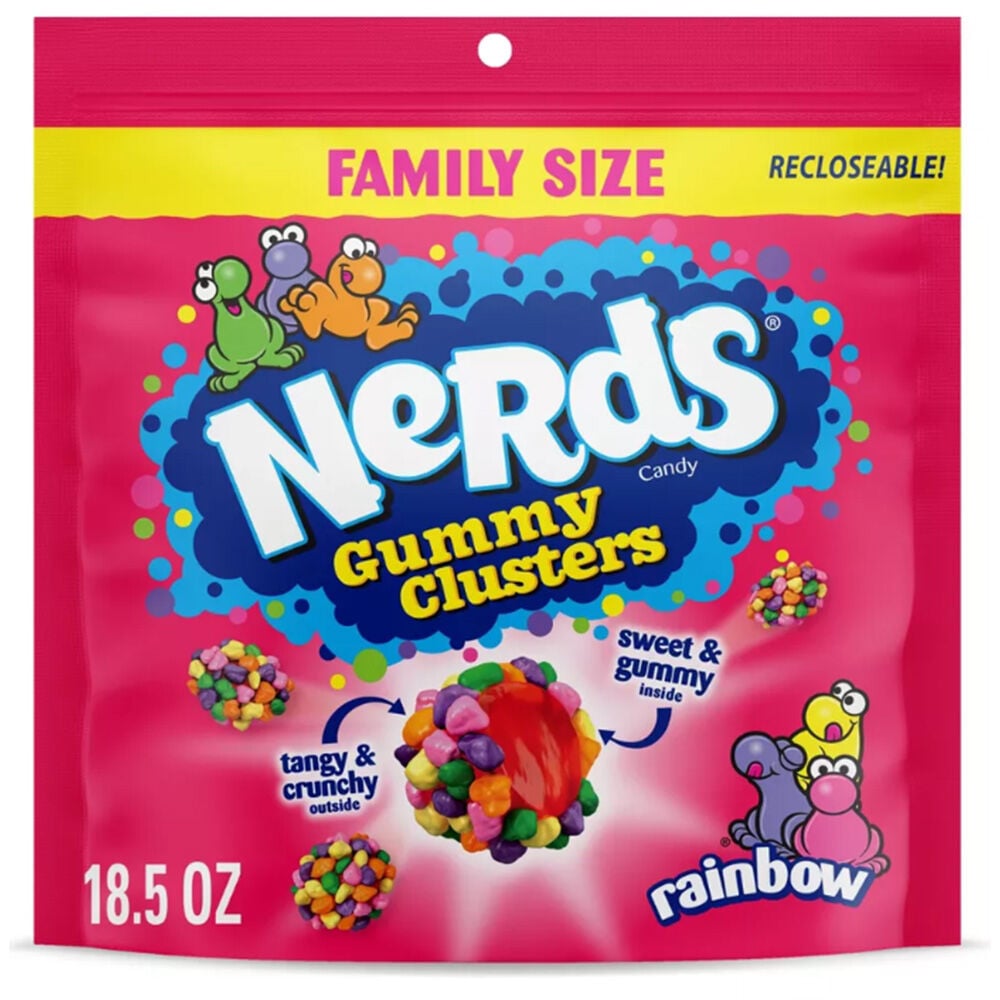 image of Family Size Gummy Clusters Candy, 18.5 oz