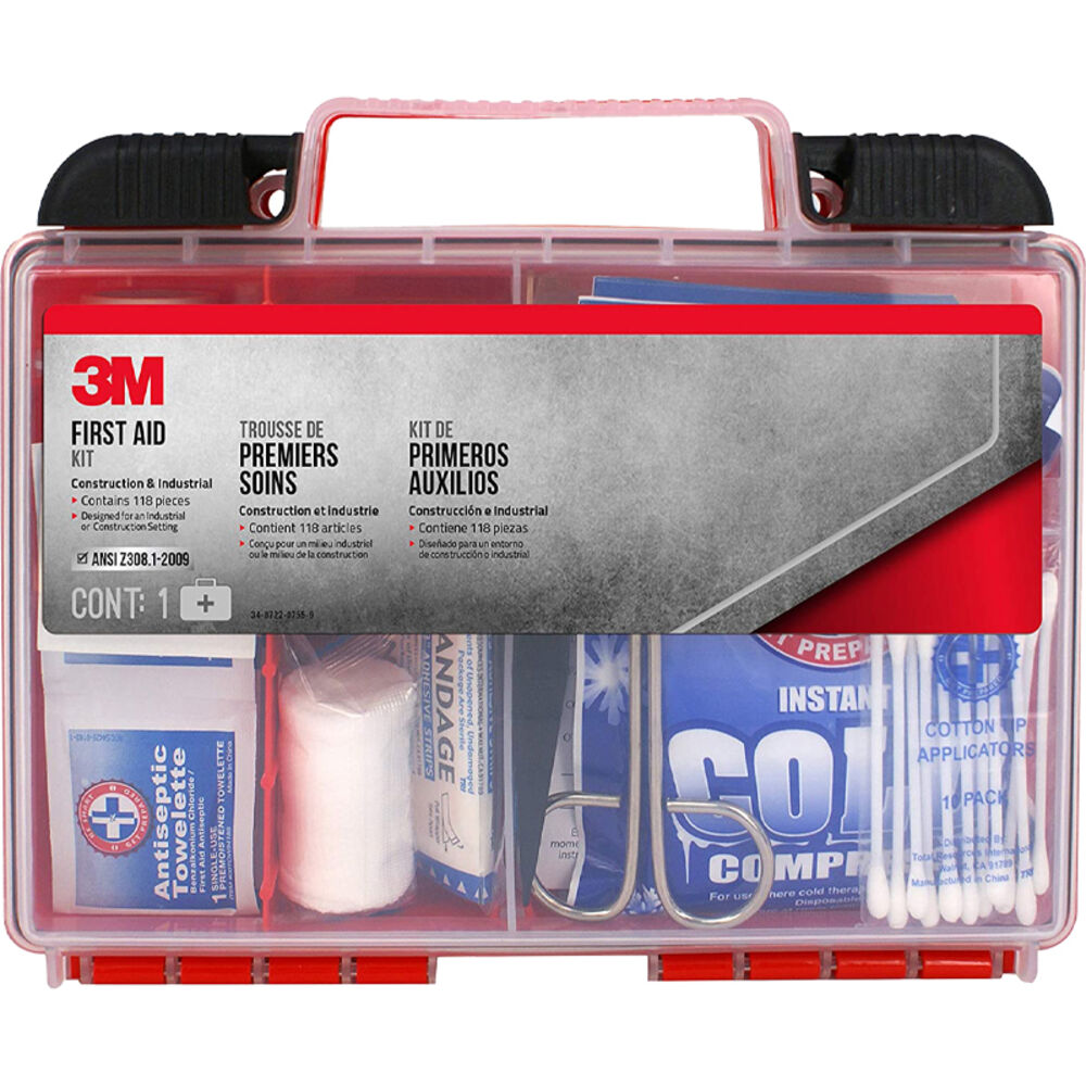 image of Construction/Industrial First Aid Kit, 118 pieces