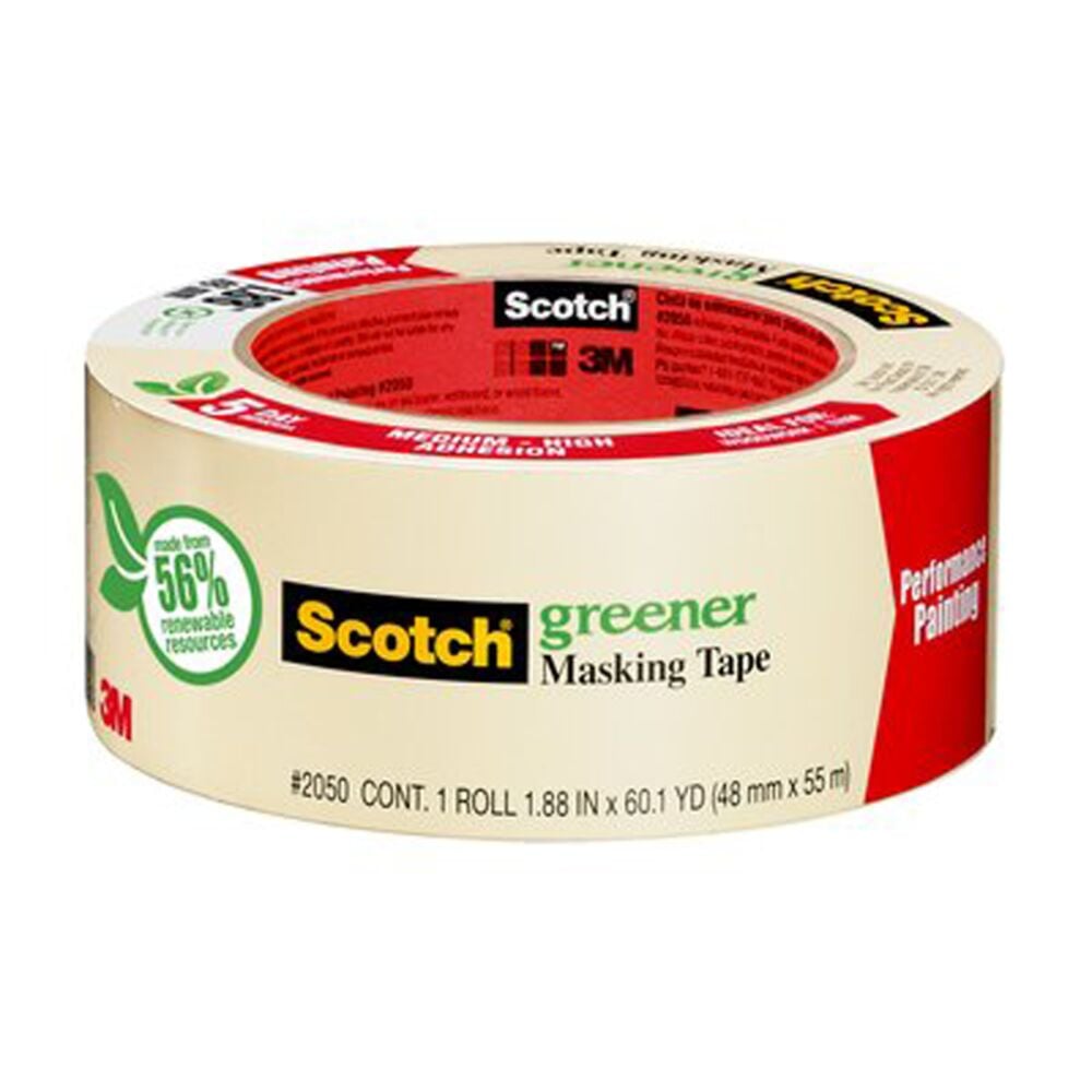 image of 3M Scotch Greener Masking Tape, 1.41 in x 60 yd
