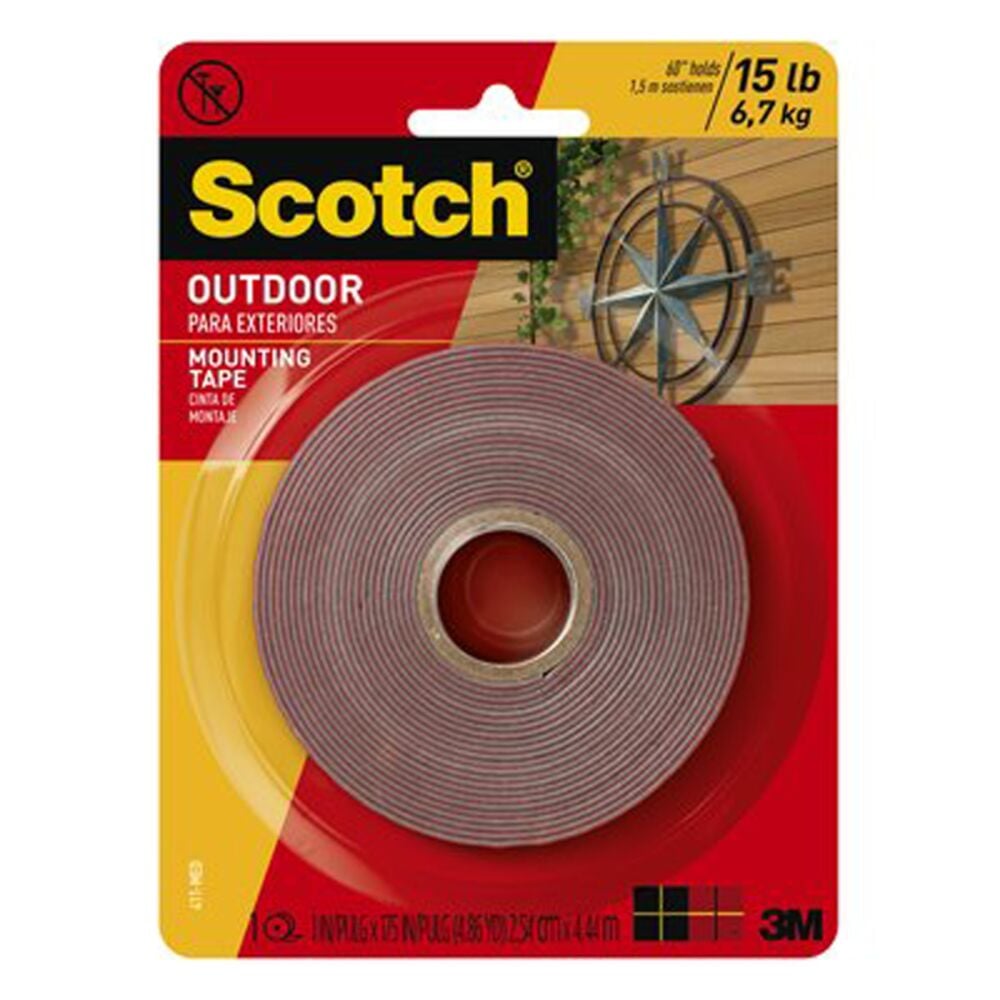 image of 3M Scotch Outdoor Mounting Tape, 1 in x 50 in