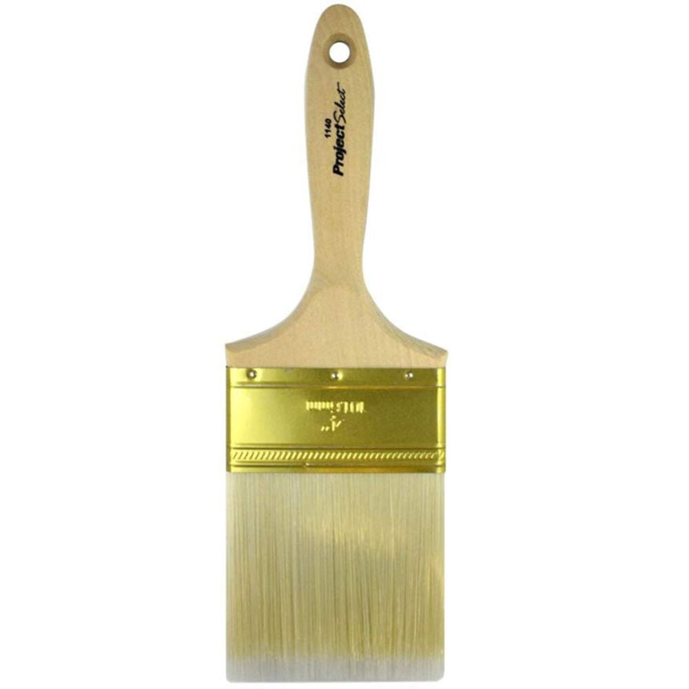 image of Project Select 4-Inch Polyester Better Brush For All Paints & Stains Light
