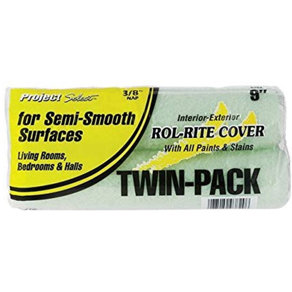 image of Project Select Utility Twin Pack Cover Roller, 9-Inch X 3/8-Inch