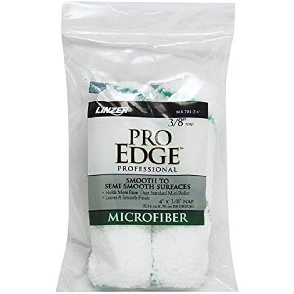 image of 4-Inch X 3/8-Inch High Density, 2-Pack, Mini Refill Rollers