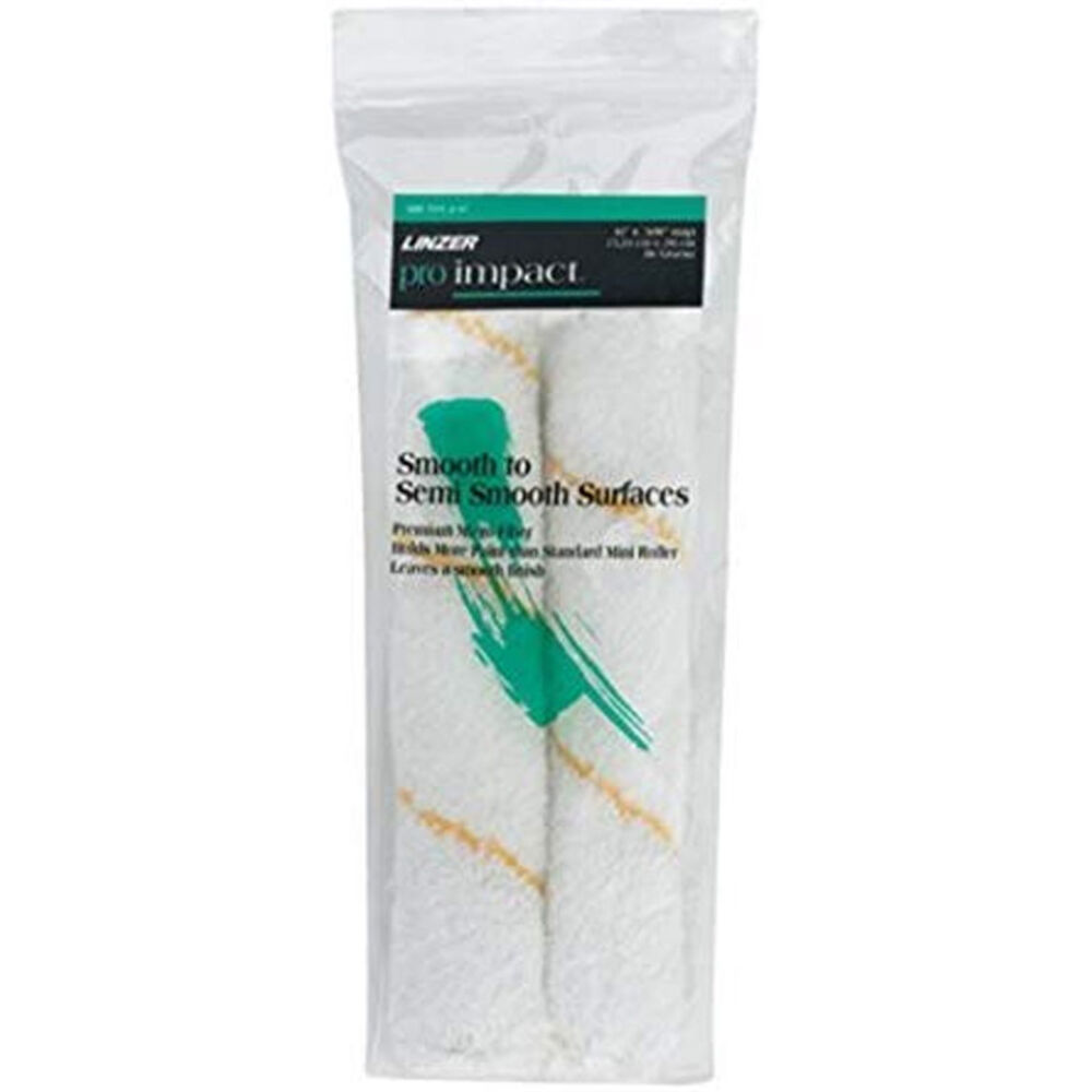 image of 6-inch X 3/8-Inch Pro Impact Woven, Mini Refill Rollers, 2-Pack