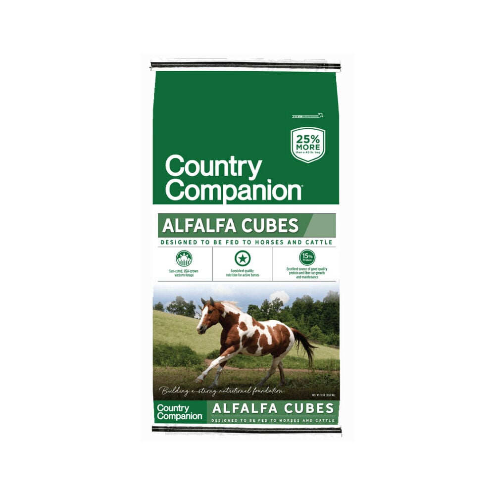 image of Premium Alfalfa Cubes, 50-lb Bag