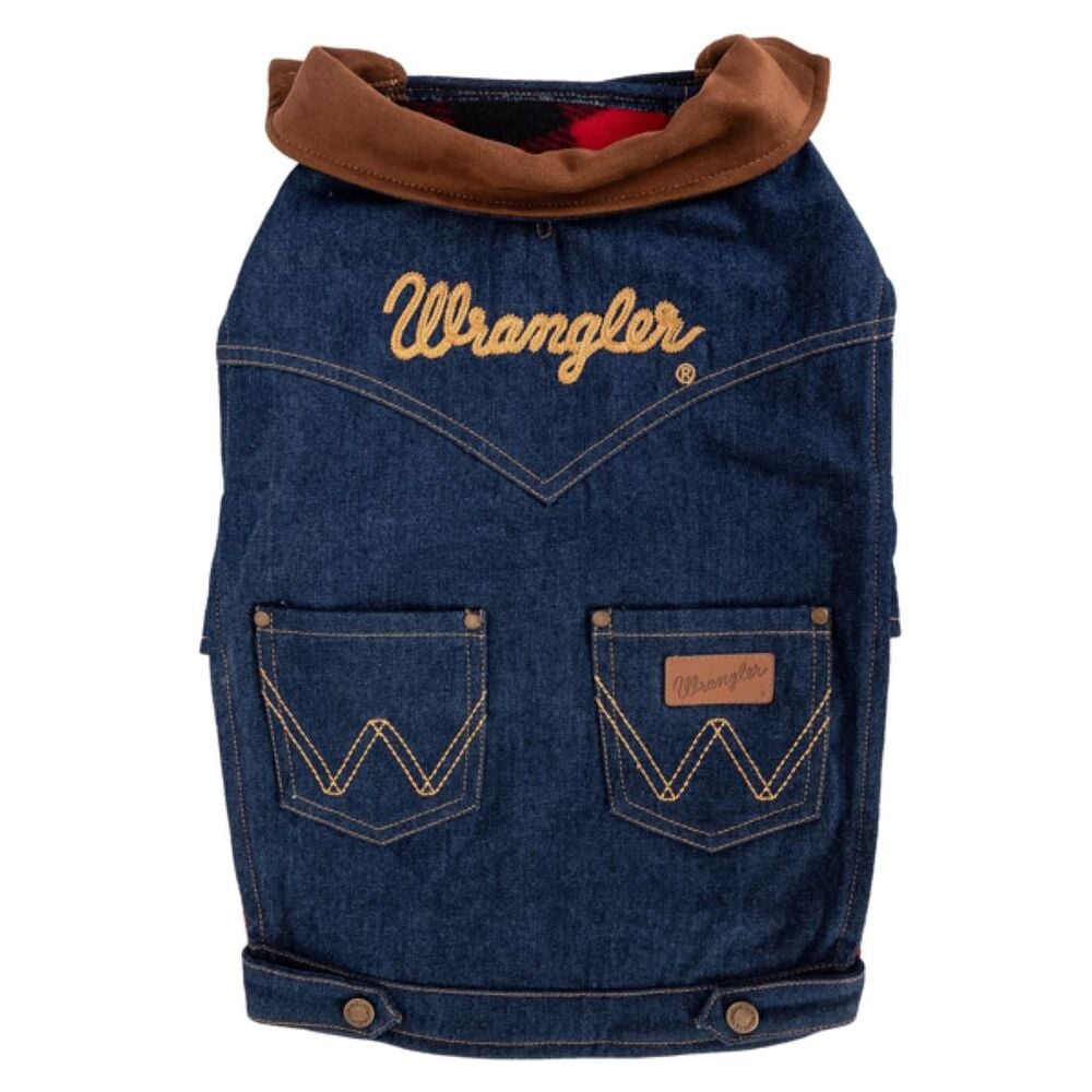 image of Dark Denim Dog Jacket with Lining