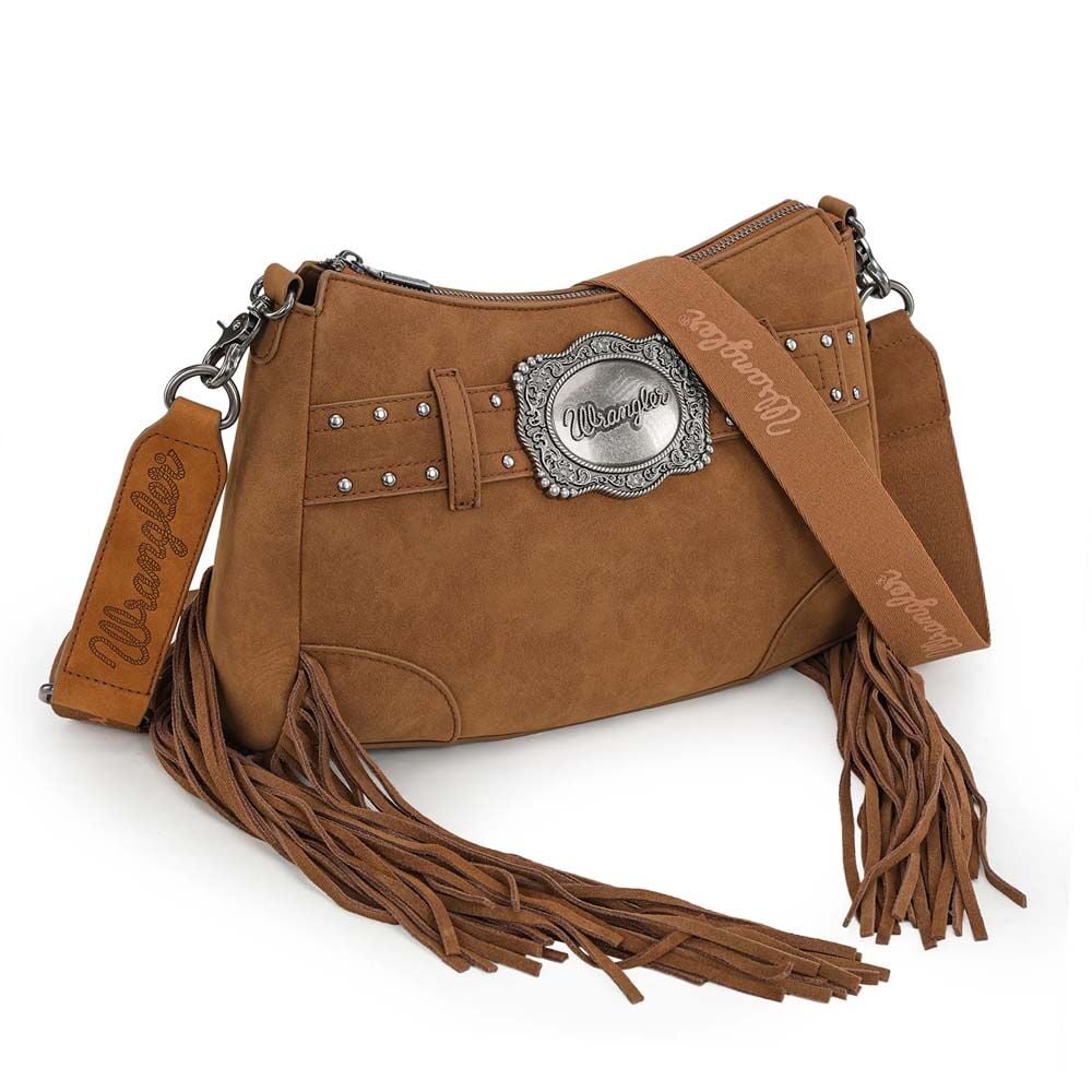 image of Women's Fringle Buckle Hobo Bag