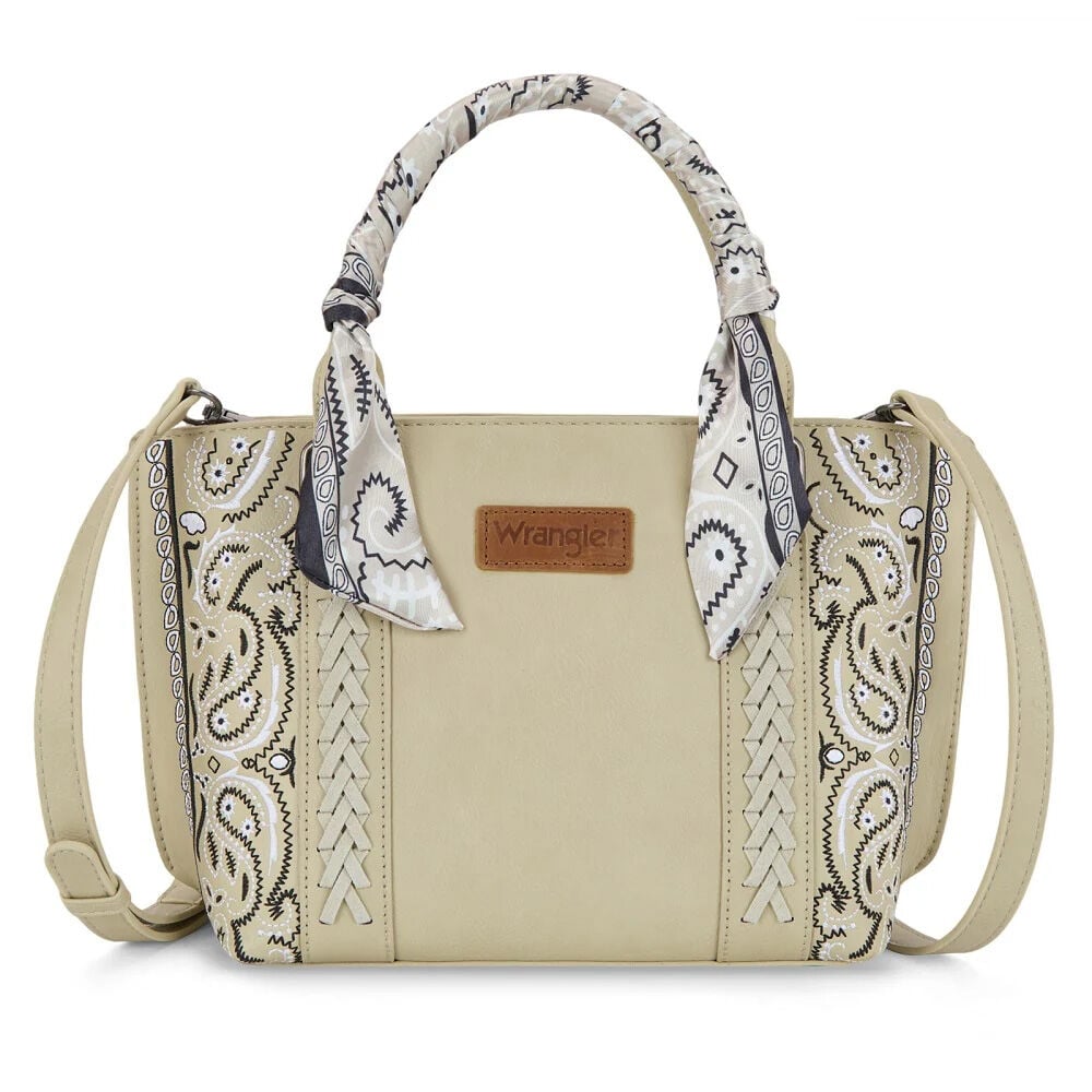image of Women's Braided Paisley Bandana Tote Bag