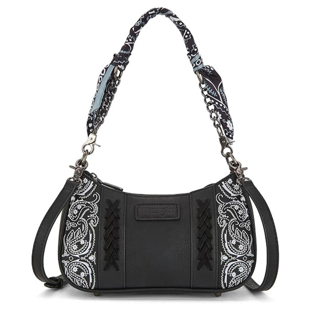 image of Women's Braided Paisley Bandana Shoulder Bag
