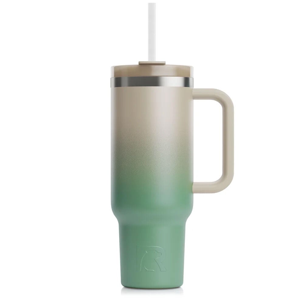 image of Road Trip Tumbler- 32 oz, Sage Ombre