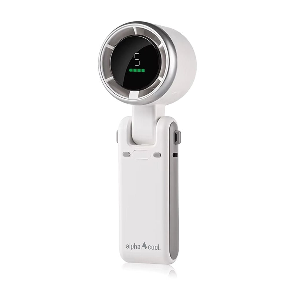 image of AlphaCool Rechargeable Handheld Fan, White