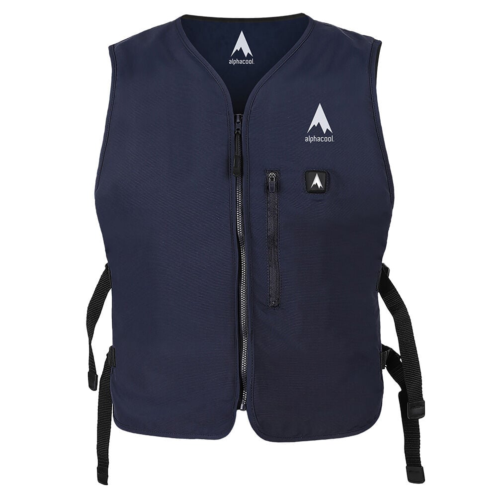 image of AlphaCool 5V Touch-Button Circulatory Cooling Vest, Navy