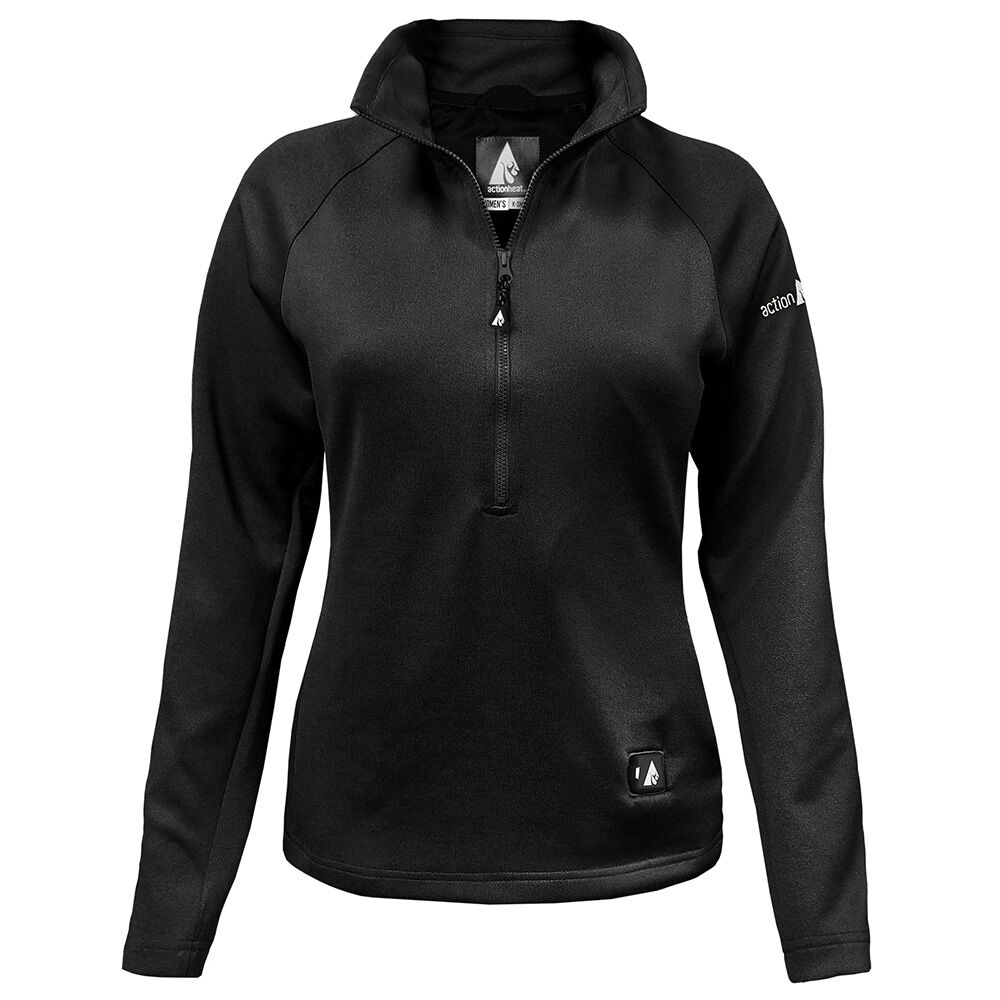 image of Women's 5V Battery Heated 1/2 Zip Up Shirt