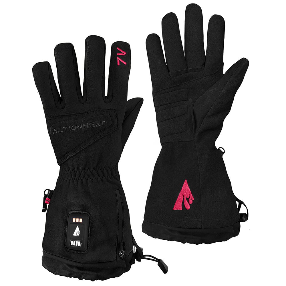 image of Unisex 7V Rugged Leather Heated Work Gloves