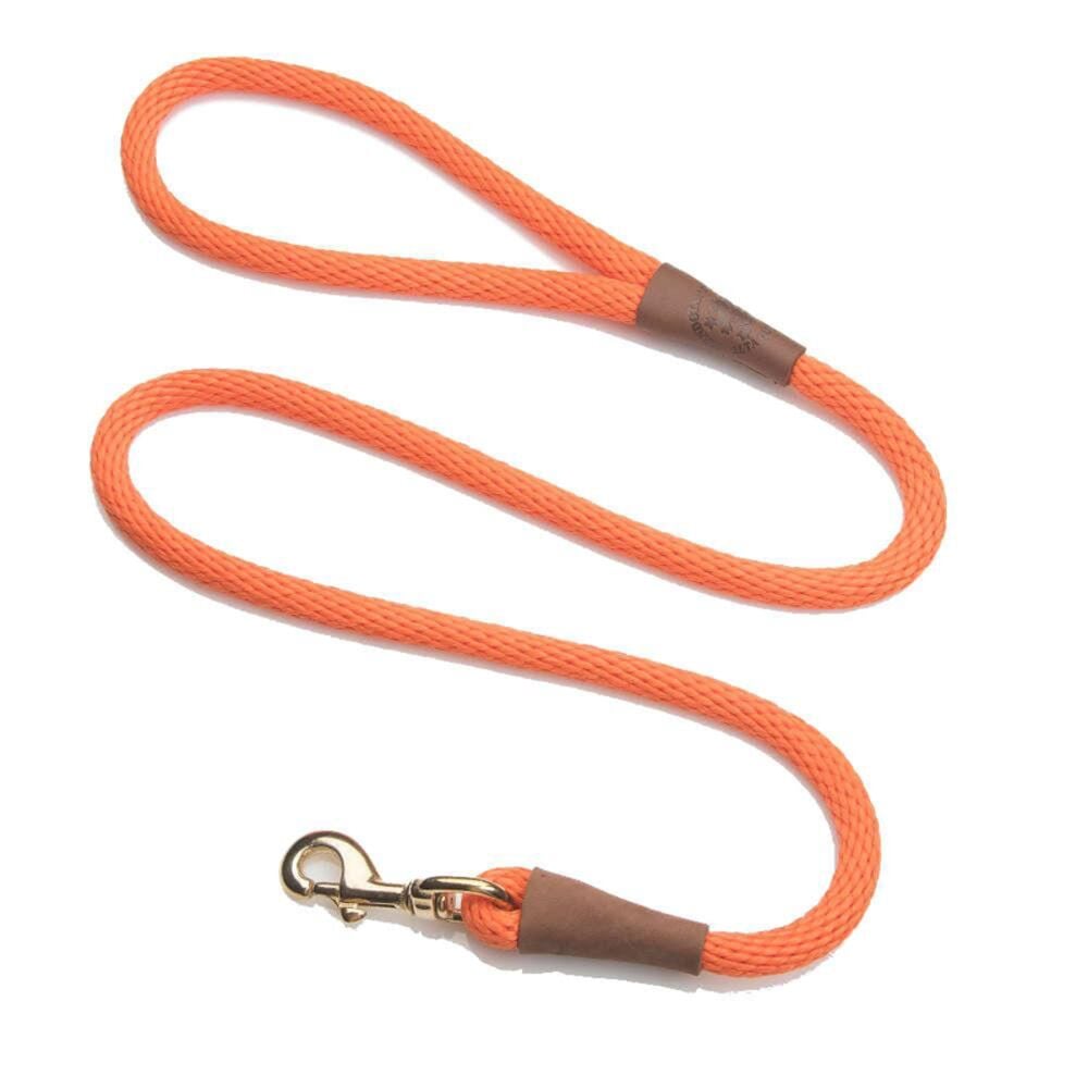 image of Orange Snap Leash, 1/2 in x 4 ft