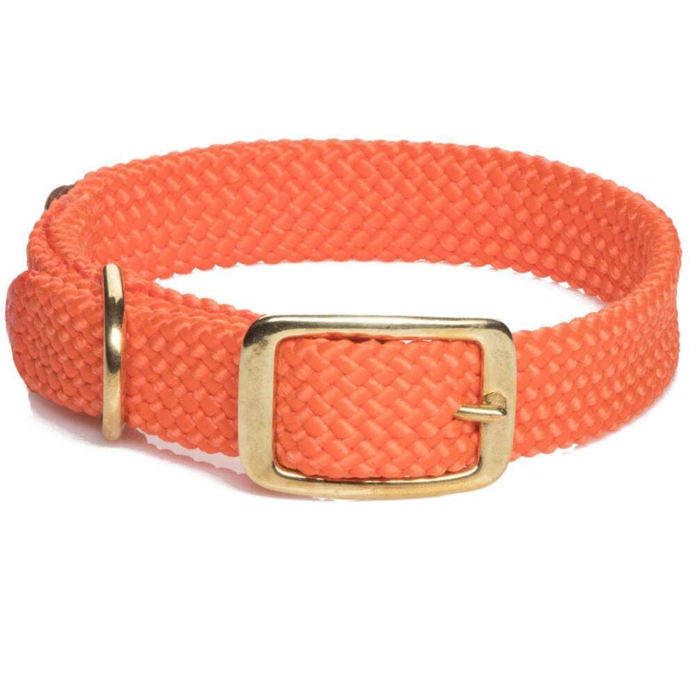 image of Orange Standard Double Braided Colalr, 1 in x 24 in