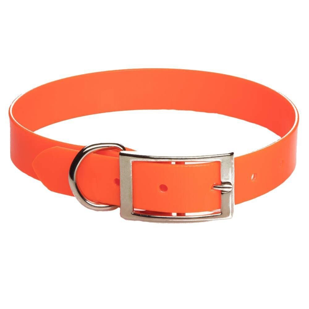 image of Orange Biothane Collar, 1 in x 22 in